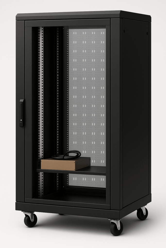 תמונת מוצר   -  ארון 15U עומק 100ס"מ 75X60X100