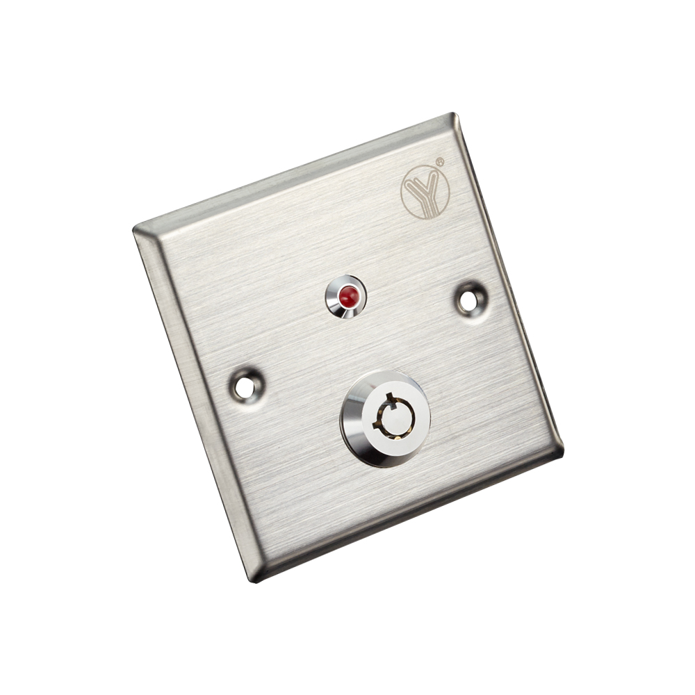 תמונת מוצר   -  Door Release Button With LED (stainless steel)