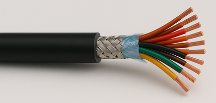 תמונת מוצר   -  כבל אלקטרוניקה גמיש 10X22AWG 6005 נחושת – אפור – תוף 500 מ'